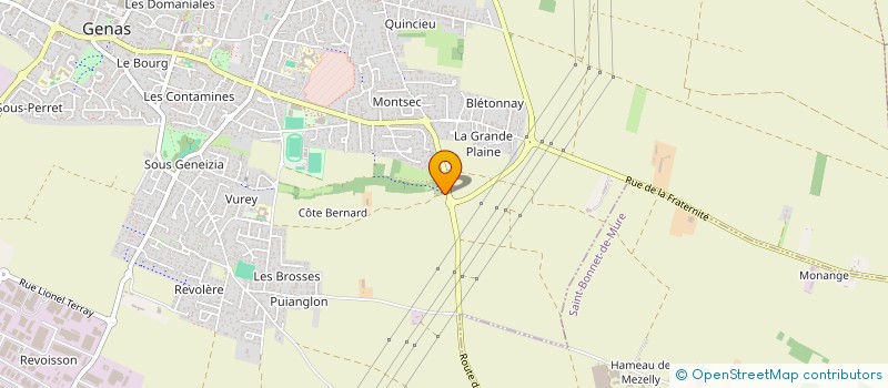localisation de l'entreprise LES ROBINS DES CHAMPS à GENAS