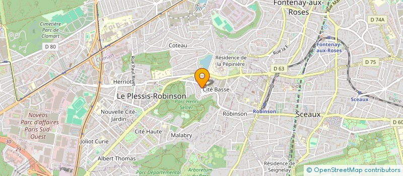 localisation de l'entreprise LES ROBINSON EN SCENE à LE PLESSIS-ROBINSON