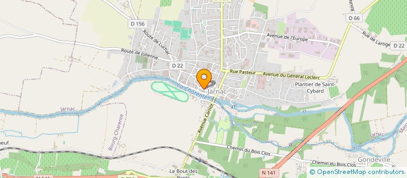 localisation de l'entreprise LES ROBINSONS à JARNAC