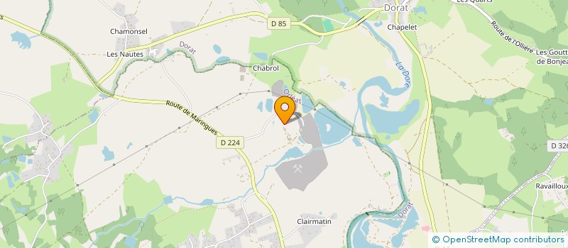 localisation de l'entreprise LES ROBINSONS  ORLEAT