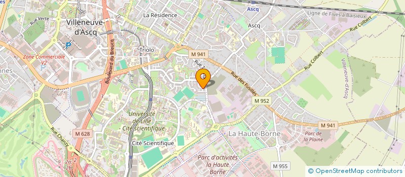 localisation de l'entreprise LES ROCAILLES à VILLENEUVE-D'ASCQ