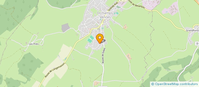 localisation de l'entreprise LES ROCAILLES  ORCHAMPS VENNES