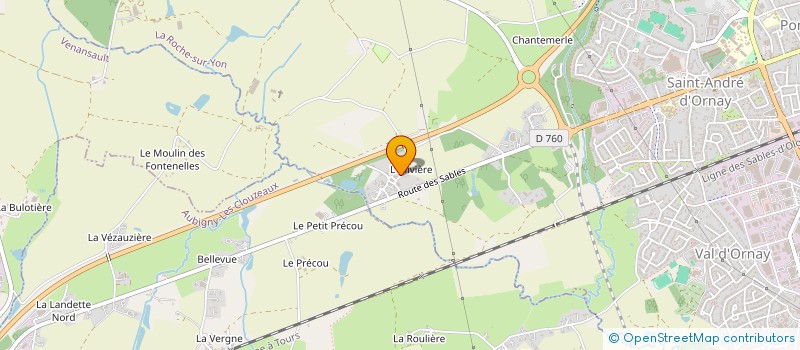 localisation de l'entreprise LES ROCAILLEUSES à ROCHE SUR YON (LA)