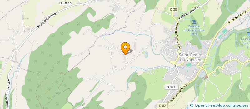 localisation de l'entreprise LES ROCHAS  SAINT-GEOIRE-EN-VALDAINE