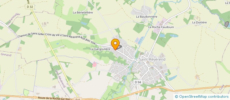 localisation de l'entreprise LES ROCHELLES  SAINT-REVEREND