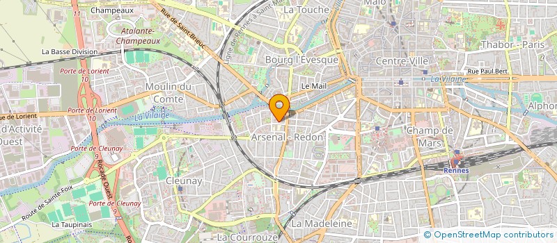 localisation de l'entreprise LES ROCHELLES à RENNES