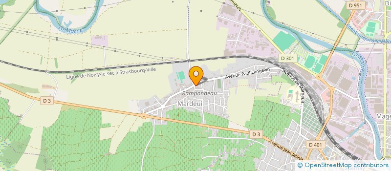 localisation de l'entreprise LES ROCHERETS  MARDEUIL