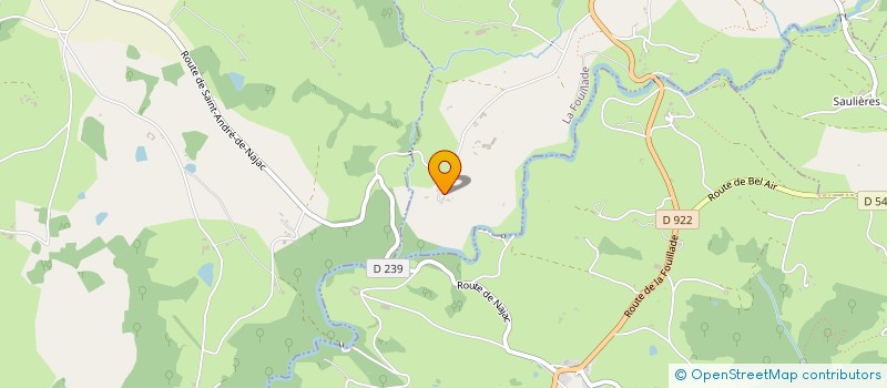 localisation de l'entreprise LES ROCHERS  LA FOUILLADE