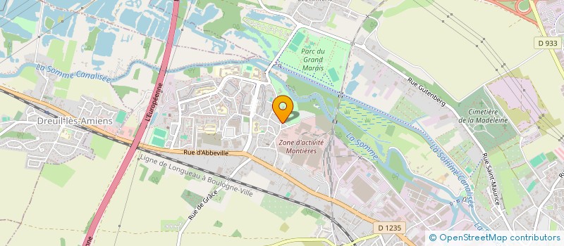 localisation de l'entreprise LES ROCHERS à AMIENS