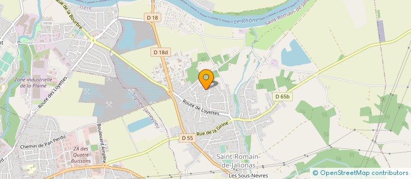 localisation de l'entreprise LES ROCHERS DE LA CROIX  SICCIEU-SAINT-JULIEN-ET-CARISIEU