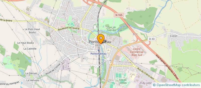 localisation de l'entreprise LES ROCHERS DU BRIVET  PONTCHATEAU