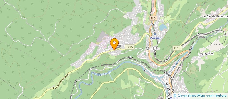 localisation de l'entreprise LES ROCHERS DU PELLAS à MORBIER
