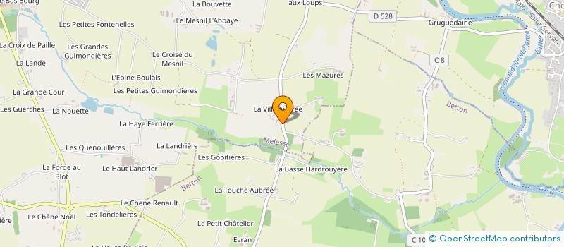 localisation de l'entreprise LES ROCHES  MELESSE