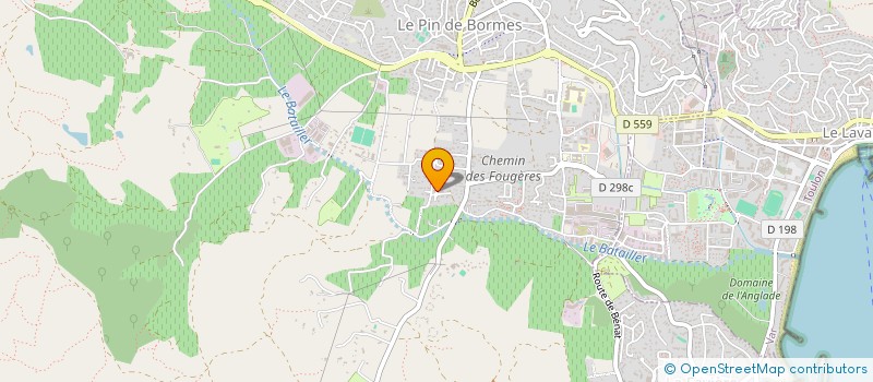 localisation de l'entreprise LES ROCHES à BORMES-LES-MIMOSAS