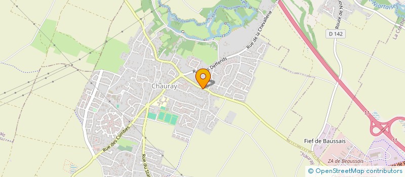 localisation de l'entreprise LES ROCHES  CHAURAY