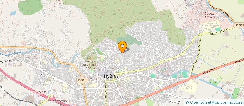 localisation de l'entreprise LES ROCHES à HYERES
