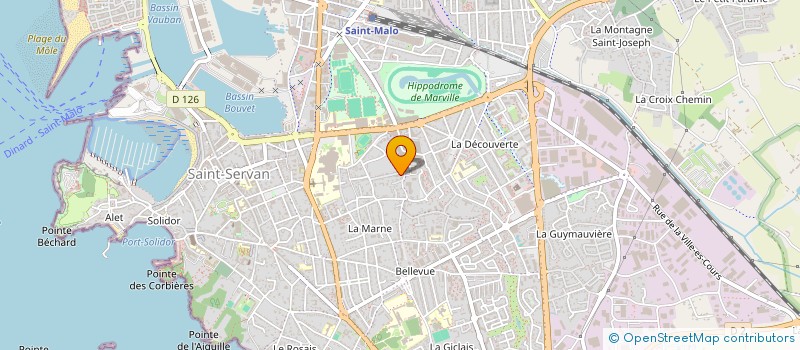 localisation de l'entreprise LES ROCHES  SAINT-MALO