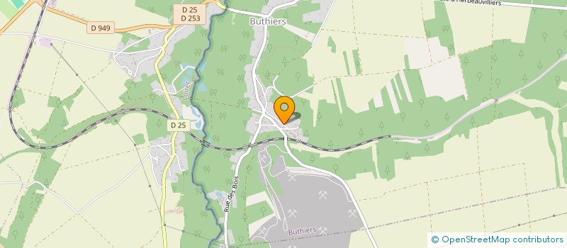 localisation de l'entreprise LES ROCHES  BUTHIERS