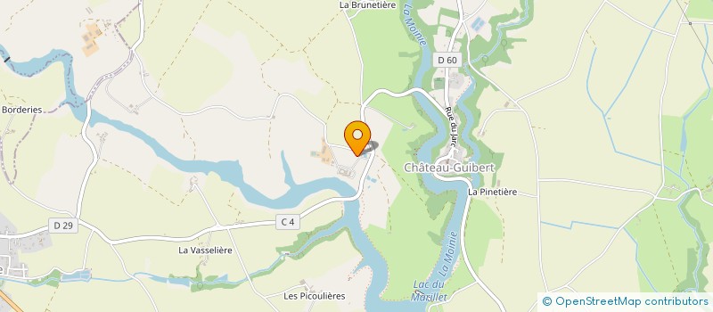 localisation de l'entreprise LES ROCHES à MOUTIERS-SUR-LE-LAY