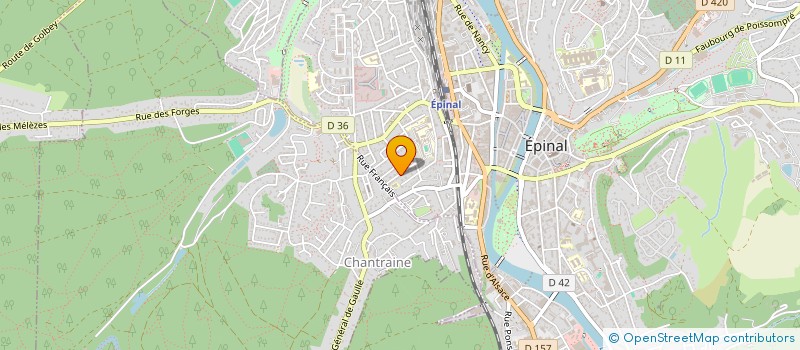 localisation de l'entreprise LES ROCHES à EPINAL