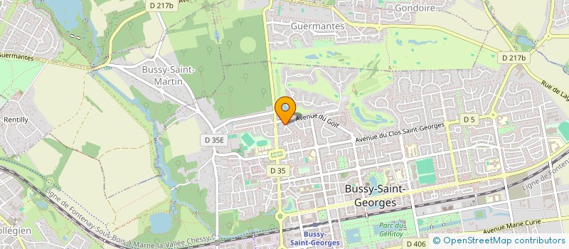 localisation de l'entreprise LES ROCHES  BUSSY-SAINT-GEORGES