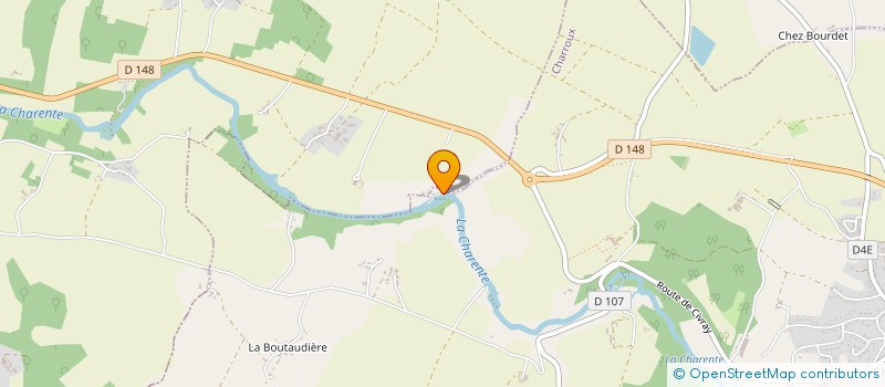 localisation de l'entreprise LES ROCHES  CHARROUX