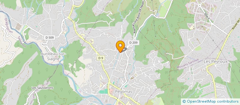 localisation de l'entreprise LES ROCHES  PEGOMAS