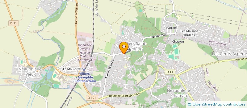 localisation de l'entreprise LES ROCHES  VILLIERS-SAINT-FREDERIC