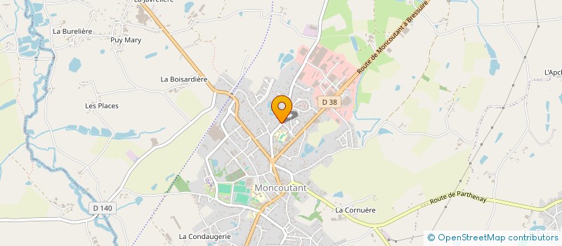localisation de l'entreprise LES ROCHES  MONCOUTANT-SUR-SEVRE
