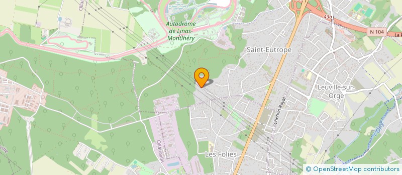 localisation de l'entreprise LES ROCHES  LINAS