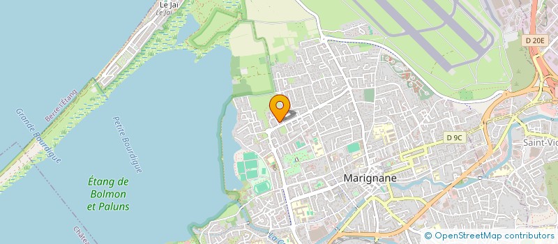 localisation de l'entreprise LES ROCHES  MARIGNANE