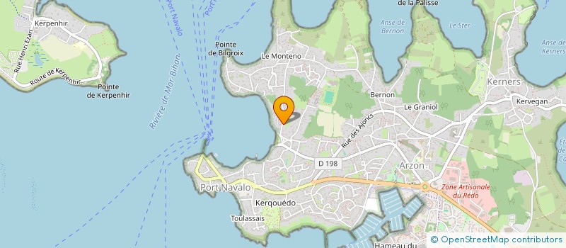 localisation de l'entreprise LES ROCHES BONNET  ARZON