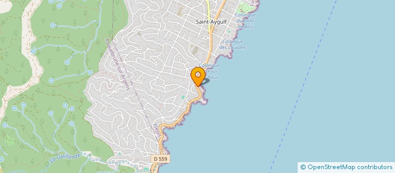 localisation de l'entreprise LES ROCHES CALANQUES à FREJUS