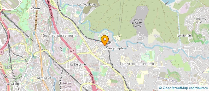 localisation de l'entreprise LES ROCHES CLAIRES CLINIQUE à MARSEILLE 14