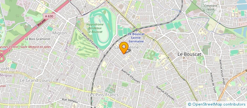 localisation de l'entreprise LES ROCHES D'AUSONE  LE BOUSCAT