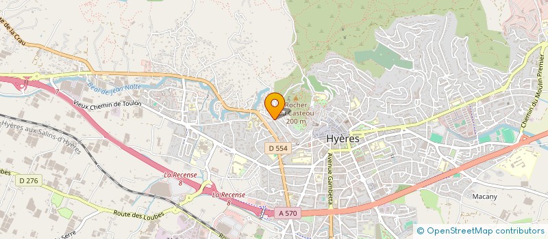 localisation de l'entreprise LES ROCHES D OLBIA à HYERES