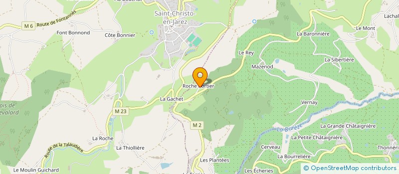 localisation de l'entreprise LES ROCHES DE JV  VALFLEURY