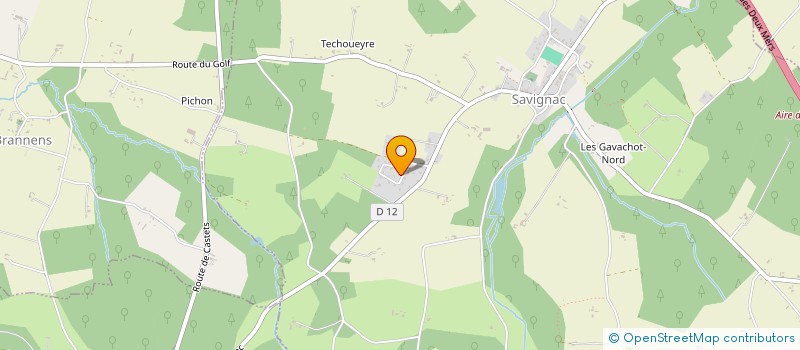 localisation de l'entreprise LES ROCHES DE LA CHAPELLE  SAVIGNAC