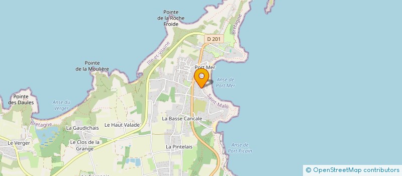 localisation de l'entreprise LES ROCHES DU SUD  CANCALE