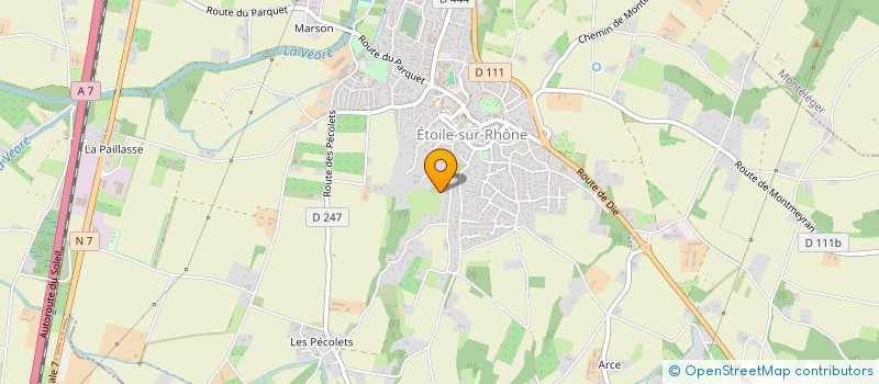 localisation de l'entreprise LES ROCHES FLEURIES  MONTOISON