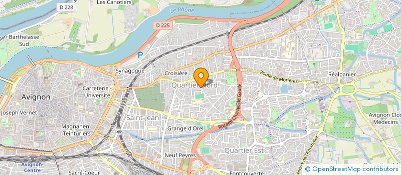 localisation de l'entreprise LES ROCHES NOIRES  AVIGNON