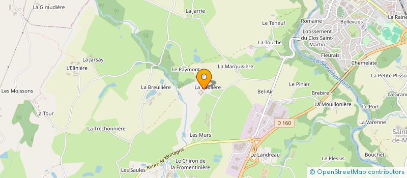 localisation de l'entreprise LES ROCS à CHANVERRIE