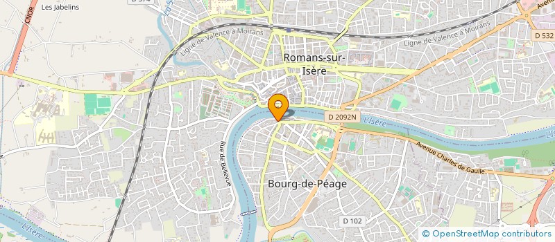 localisation de l'entreprise LES ROCS  BOURG-DE-PEAGE