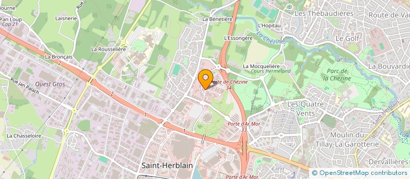 localisation de l'entreprise LES ROITELIERES IMMO  SAINT-HERBLAIN