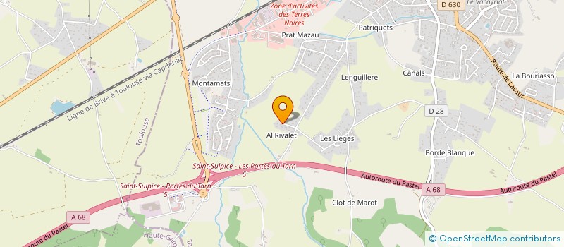 localisation de l'entreprise LES ROLISTES DE LA POINTE  SAINT-SULPICE-LA-POINTE