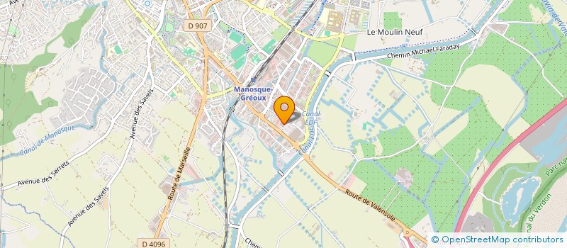 localisation de l'entreprise LES ROMAIN  MANOSQUE