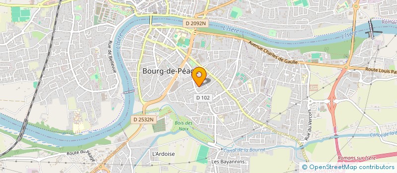 localisation de l'entreprise LES ROMANAISES à BOURG-DE-PEAGE