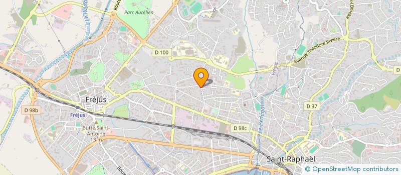 localisation de l'entreprise LES ROMARINS à FREJUS