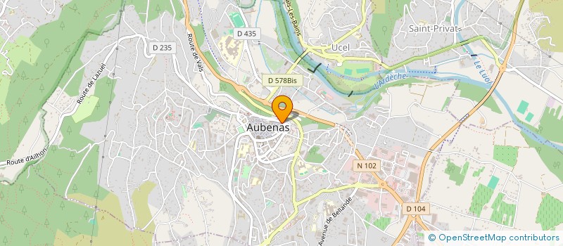 localisation de l'entreprise LES ROMARINS à AUBENAS