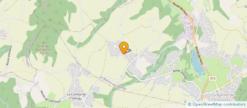 localisation de l'entreprise LES ROMARINS  LA BALME-DE-SILLINGY